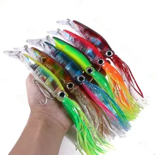 

1Pcs 14cm 40g Squid Fishing Lure High Carbon Steel Hook Octopus Artificial Hard Bait Crankbait For Tuna Sea Allure Tool
