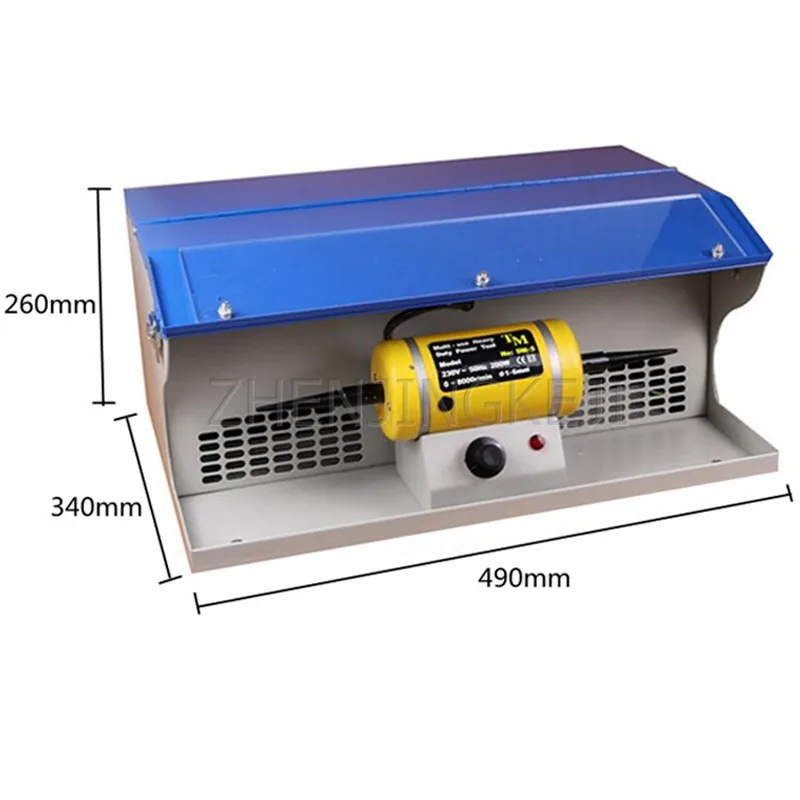

Vacuum Polishing Machine Desktop 110/220V Double Head Polisher Gold And Silver Jewelry Polishing Tool Speed Regulation With Lamp