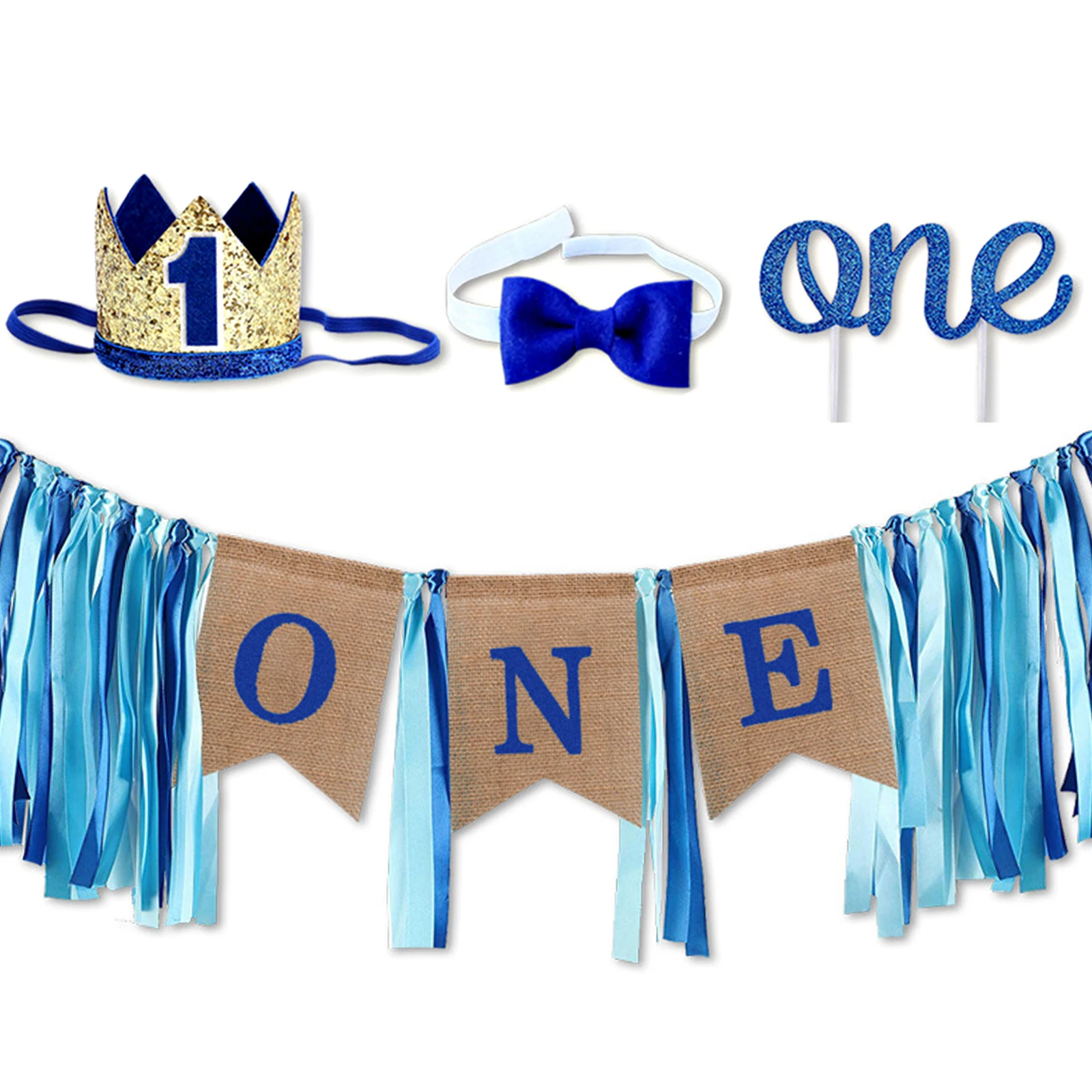 Новинка голубая розовая фоторамка для детского дня рождения корона шляпа