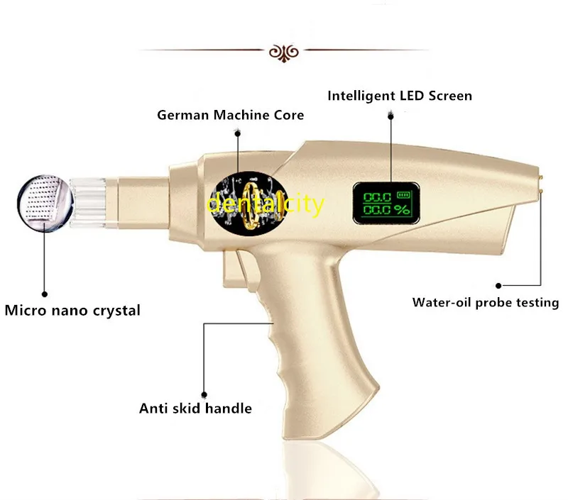 Новинка мезотерапия гидролифтинг инжектор воды омоложение кожи иглы бесплатный микрокристалл инъекции пистолет уход за лицом инструмент