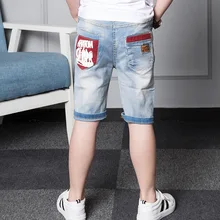 Летняя детская одежда; джинсовые шорты до колена; детские спортивные брюки; шорты для больших мальчиков; детские брюки в Корейском стиле