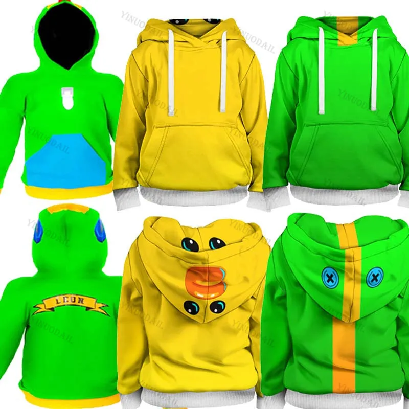 Толстовка с капюшоном в стиле Харадзюку С 3D-принтом Ворона Леон и звезда детские