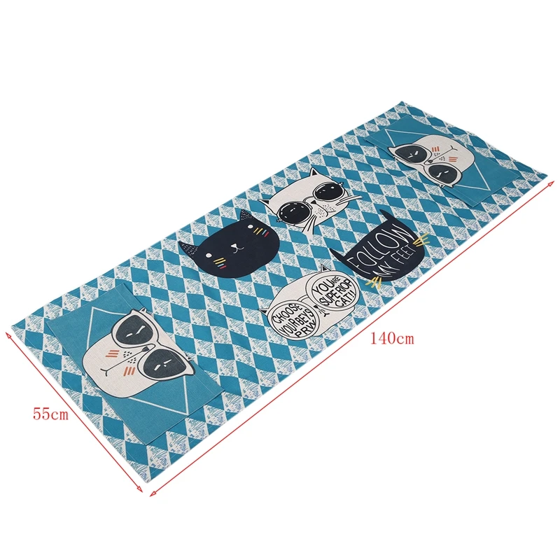 Refrigerator Washing Machine Universal Cover Washing Machine Cover Refrigerator Organizer Cloth Drum Printing Cat Fridge Dust Co