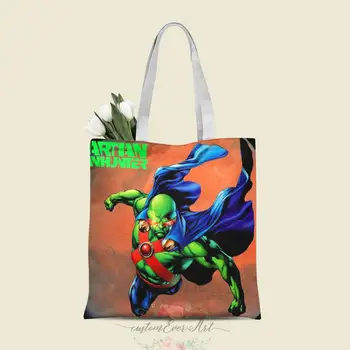

Martian Manhunter tote bag custom canvas tote bags for women for teacher Birthday Bags Gift Bag personalized gifts
