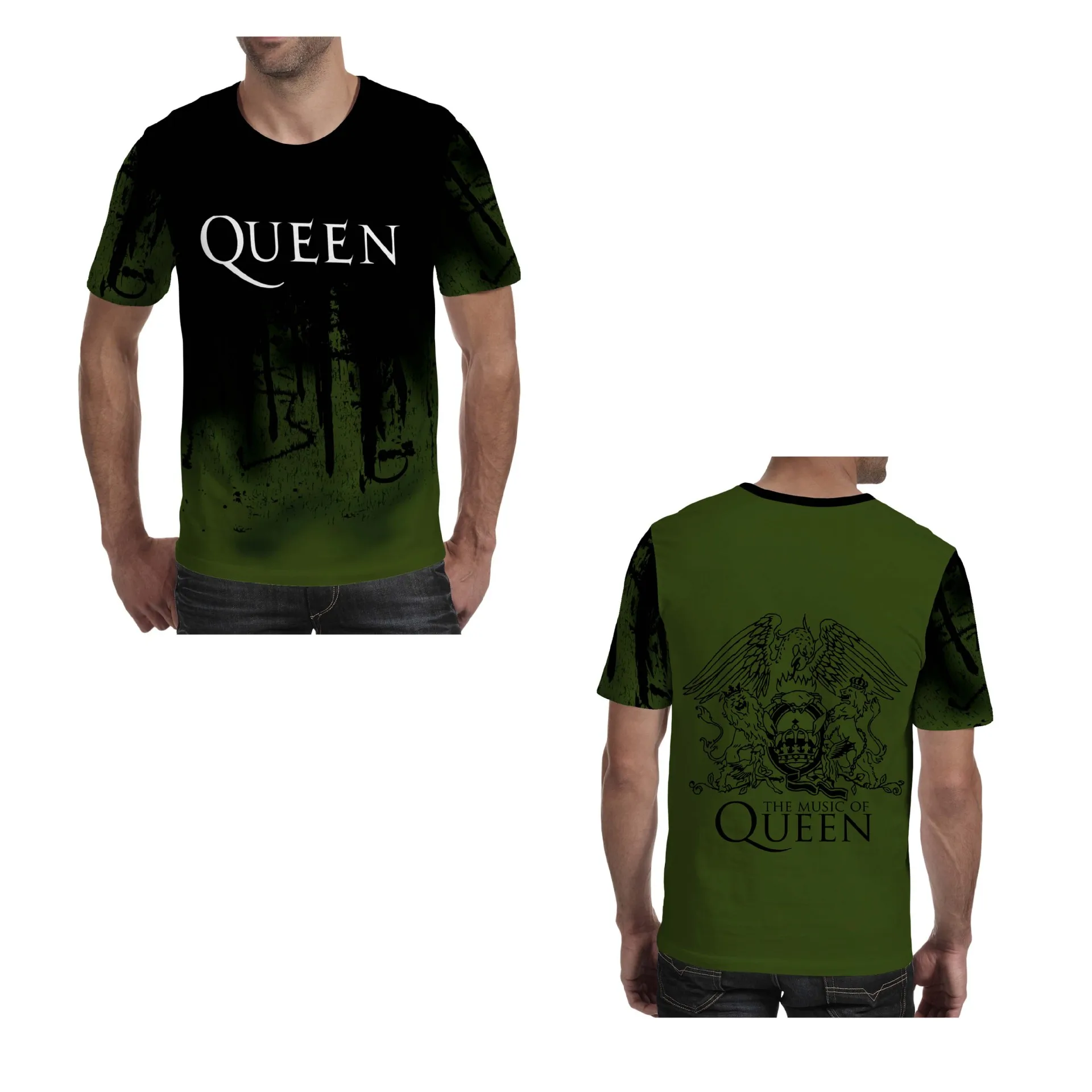 queen band T-shirt Freddie Mercury LaReina T-shirt Mens Hip Hop Rock Hipster Gothic Heavy metal short-sleeved top queen band T-shirt Freddie Mercury LaReina T-shirt Mens Hip Hop Rock Hipster Gothic Heavy metal short-sleeved top