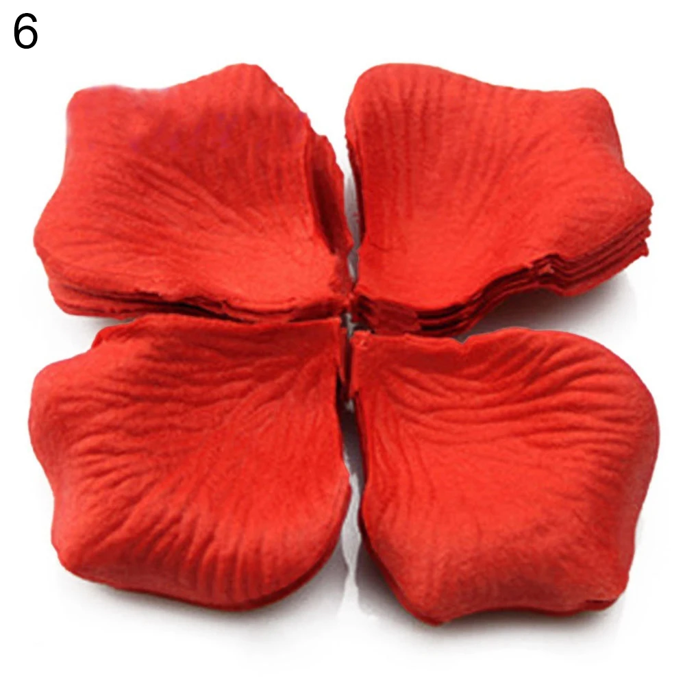 preliked Silk Fake Rose Flower Petals for Wedding Scatter Confetti Table Party 1000 Pcs 