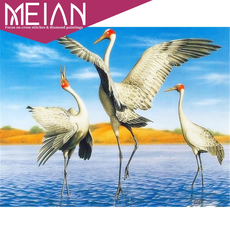 2020 Meian Bird DIY Diamond Embroidery Mosaic Birds 5D Needlework Full Square Drill Painting Animal Home Decoration Kits | Дом и сад