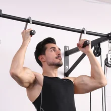 Fitness Home Gym multifunzione ganci in metallo maniglie puleggia cavo accessori per macchine tirare verso il basso presa resistenza banda barra di allenamento