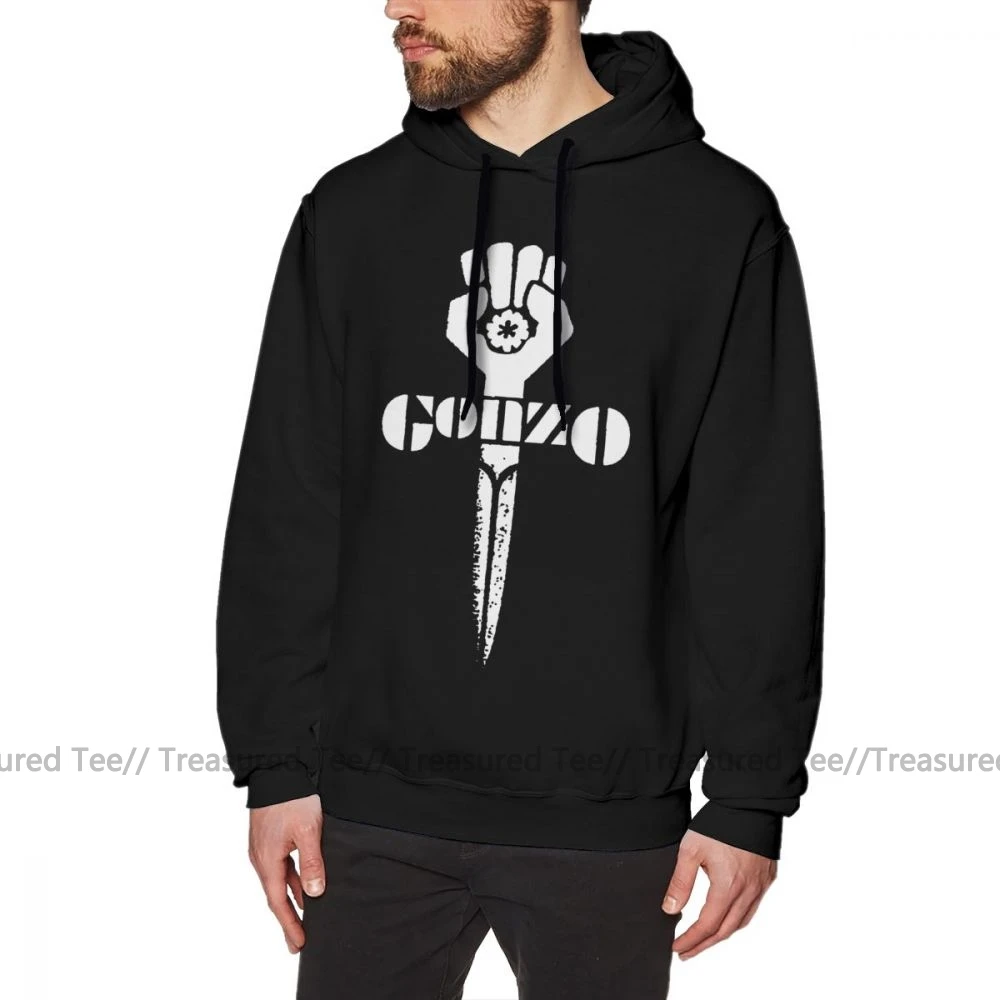 Sheriff Hoodie Hunter S Томпсон гонзо рубашка толстовки мужской популярный пуловер Толстовка Зимняя хлопковая длинная синяя XL уличная Толстовка - Цвет: Black