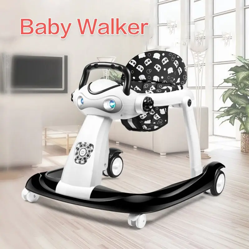 Baby Walker Prevents O Legs Baby Multi Function Anti Rollover Child Stroller Can Sit a Toy Car