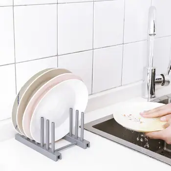 

1pcs Kitchen Organizer Lid Rack Spoon Plate Holder Shelf Cooking Dish Tray Rack Stand Kitchen Accessories Home Storage Flatware