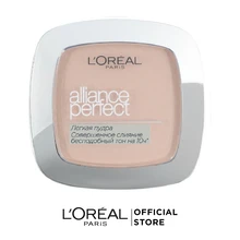 L'Oreal Paris Пудра компактная "Alliance Perfect, Совершенное слияние", выравнивающая и увлажняющая, оттенок N2, 9 г