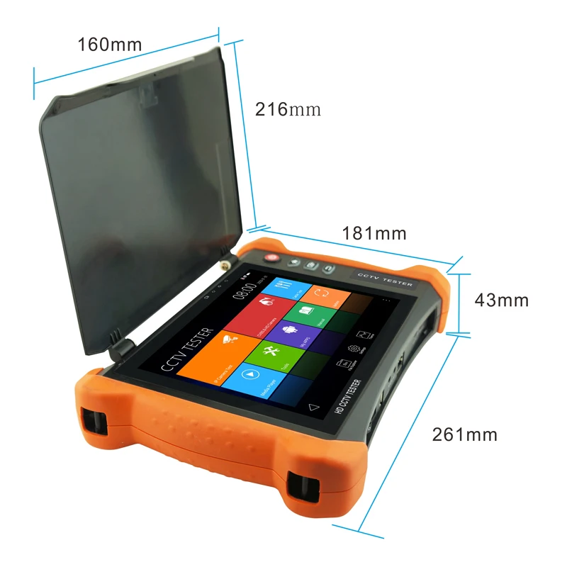 8 inch 4K FOR hikvision IP CCTV Camera Tester ipc tester kamery AHD SDI HDMI OPM TDR test Multimete