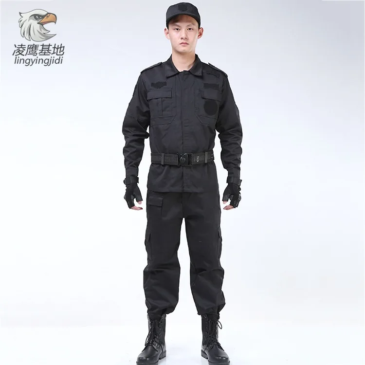 

Security Staff Work Clothes Spring And Autumn Set Men's Secret Service Training Clothes Long Sleeve Security Check Uniform Summe