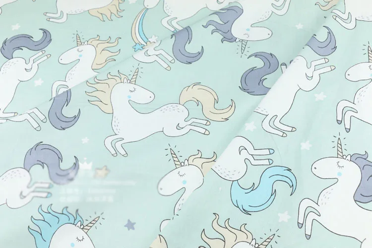Bird sloth unicorn DIY Sewing Craft Quilting Fat Quarters Cotton Fabric for baby home textile tilda patchwork tissus tecidos