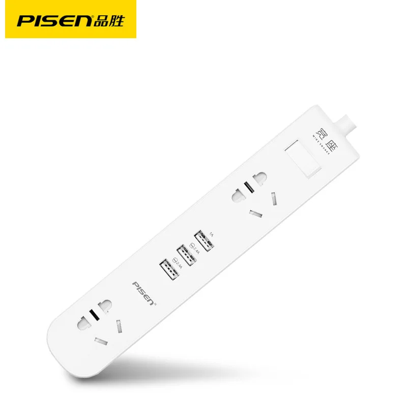

New gb pisen Smart Patch Board Wide Seat with USB Plug Socket Mobile Phone Charging Power Strip Switch