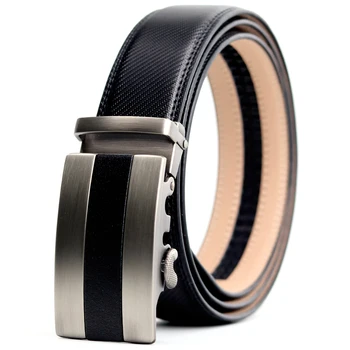 

Top quality Cow Leather Belts for Men 2019 New Arrival Automatic Buckle black Leather Belt men
