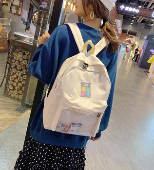 

ins style schoolbag female high school college student ancient feeling junior high school student campus backpack simple