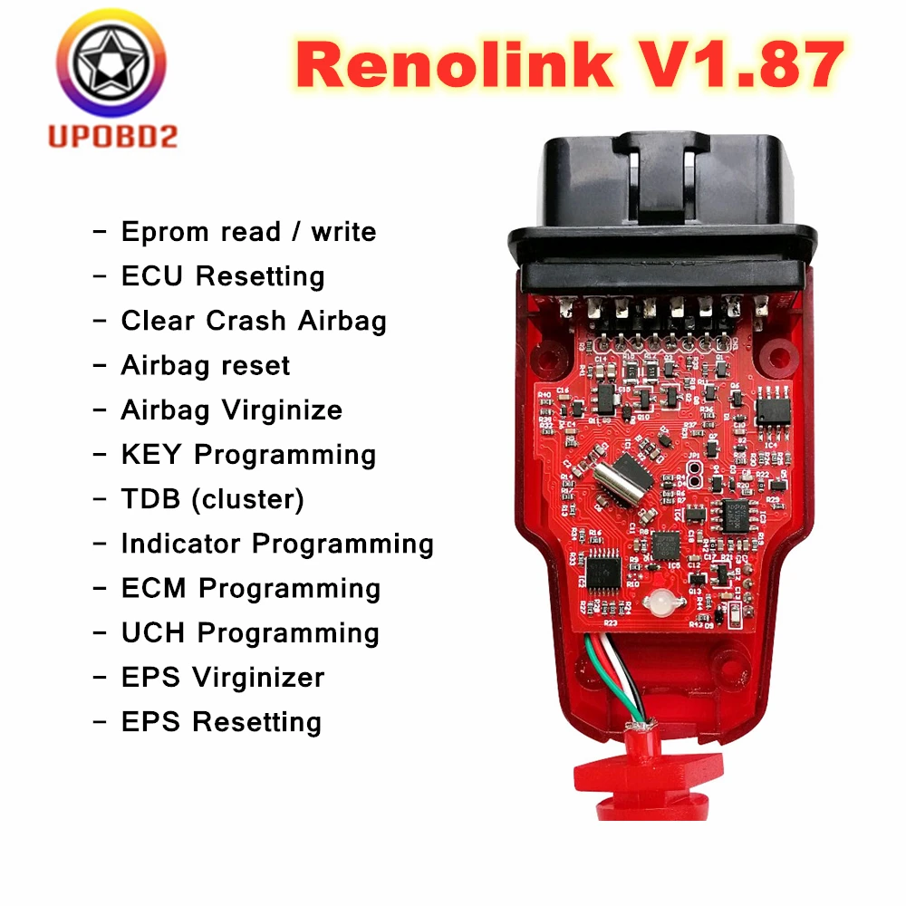 Renolink V1.87 ECU Key Programming For Renault Airbag/ECU Resetting ECU