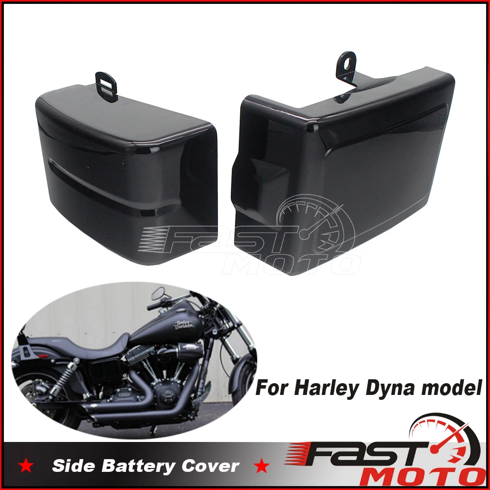 

For Harley Dyna Low Rider Super Glide Fat Bob Switchback FLD FXD 06-17 Battery Guard Motocycle Left Right Side Frame Panel Cover