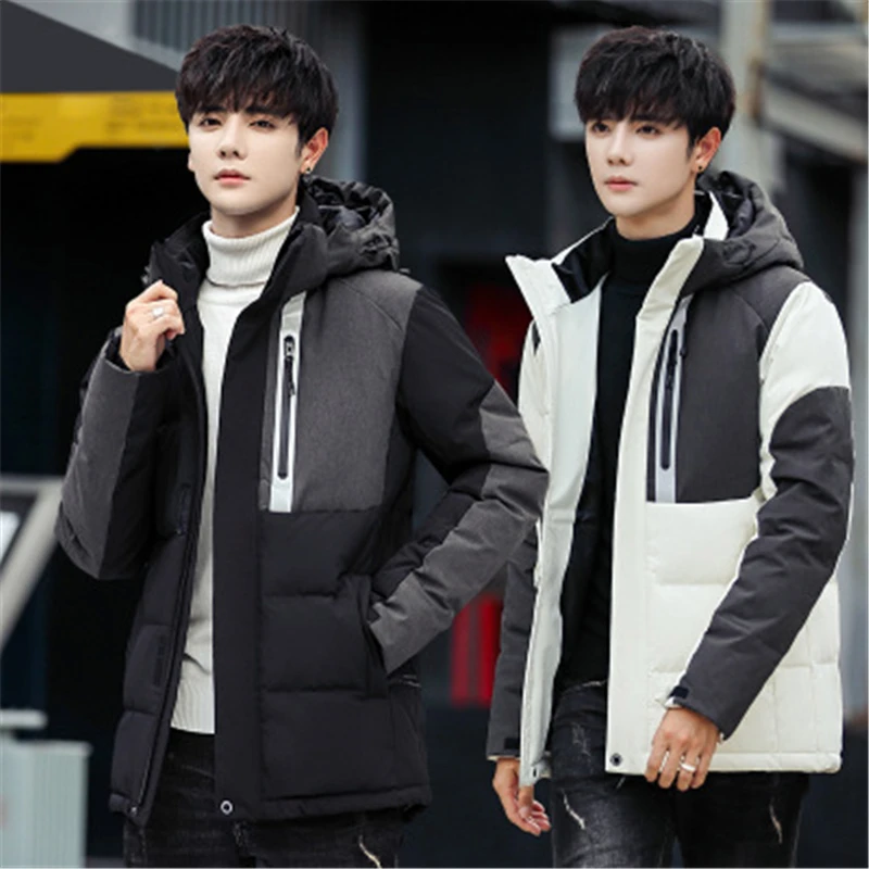 Winterjas Heren базовые куртки зимние пуховики модные однотонные мужские Пальто Harajuku повседневная одежда парка Hombre Roupas Большие размеры