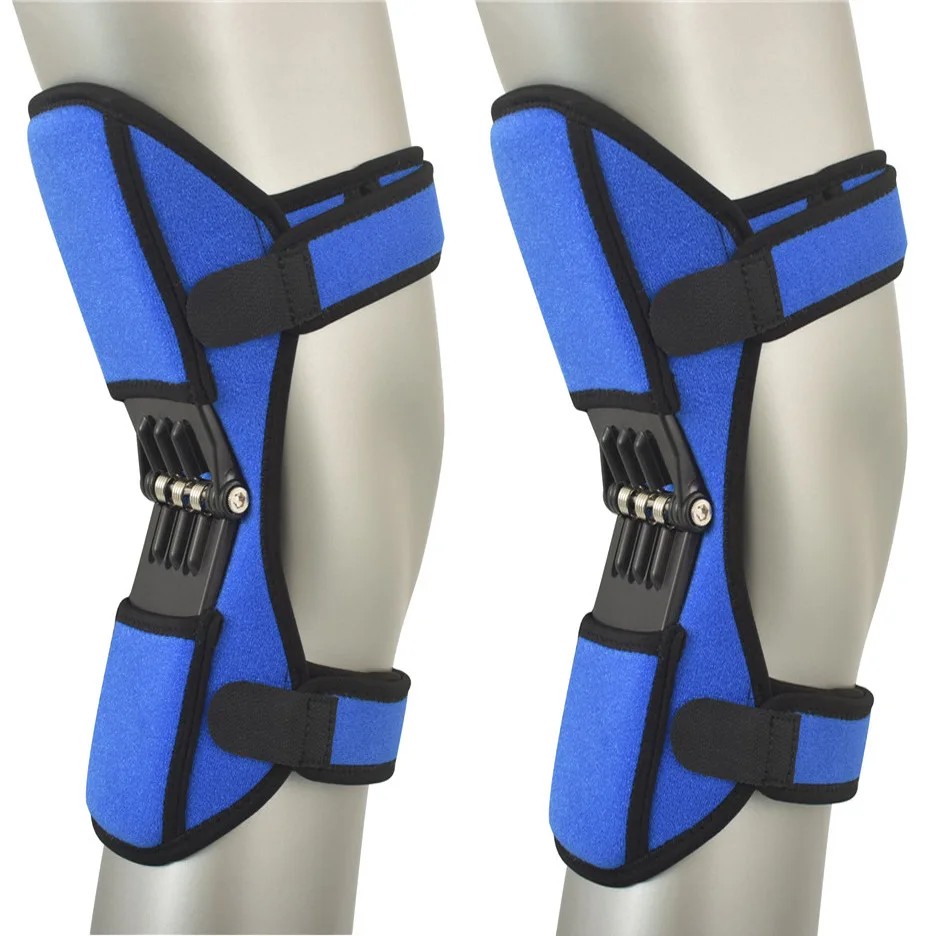 1 Pair Joint Support Knee Pad Breathable Non-slip Lift Pain Relief For Knee Power Spring Force Stabilizer Knee booster For Elder