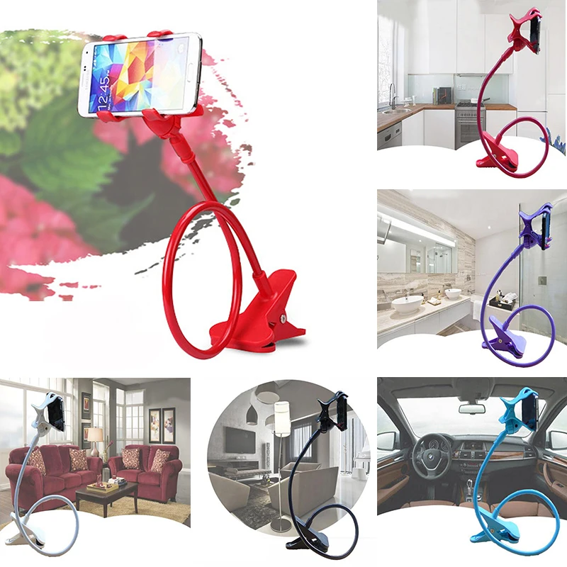 

Universal Lazy Mobile Phone Holder Table Clip Bracket For Iphone Xiaomi Gooseneck Stents Flexible Stand For Bed /Desk Hot