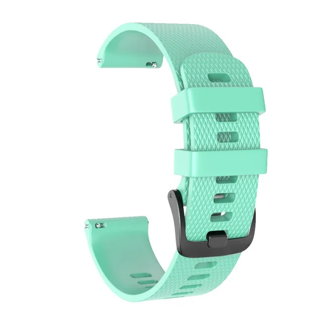 Mint Green Мягкий сменный силиконовый ремень для Garmin Vivoactive3 3 Vivomove HR смарт-браслет для Forerunner 645 музыкальный ремешок в полоску - Цвет: Mint Green
