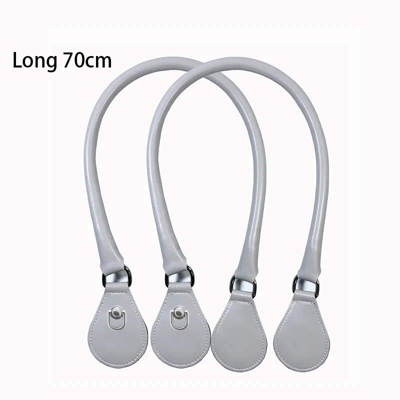 2021 New Leather Round Belt Handle with D Buckle Drops for City Chic Obag Basket Bucket Classic Mini Women Handbag O Bag 
