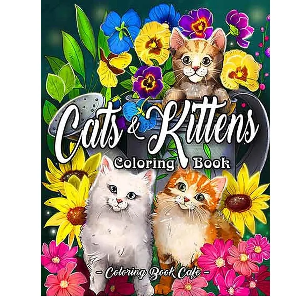 CatsandKittensColoringBookAnAdultColoringBookFeaturingCute