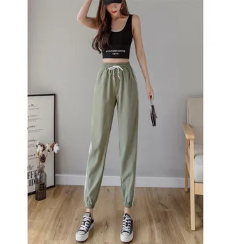 

Women Jogger Pants Mesh PAtchwork Workout Fitness Quick Dry Elastic Waist Trousers Plus Size 4xl 3xl Pink Green Grey Black