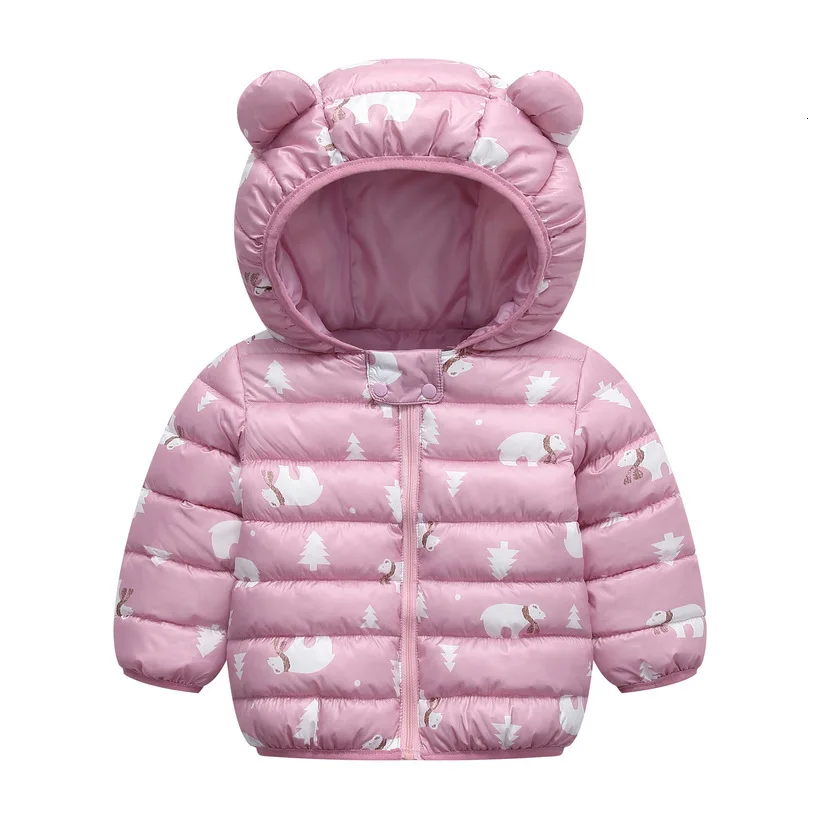 Зимнее Детское пальто куртка для маленьких мальчиков и девочек теплое Детское пальто с капюшоном легкая Одежда для новорожденных зимняя одежда детские пуховики