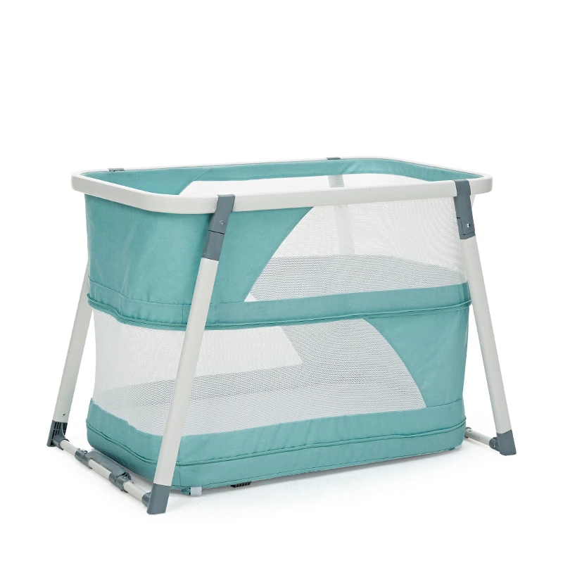 

0949 Crib Multi-functional Newborn Children Bed Foldable European Style Portable Cradle BB Bed