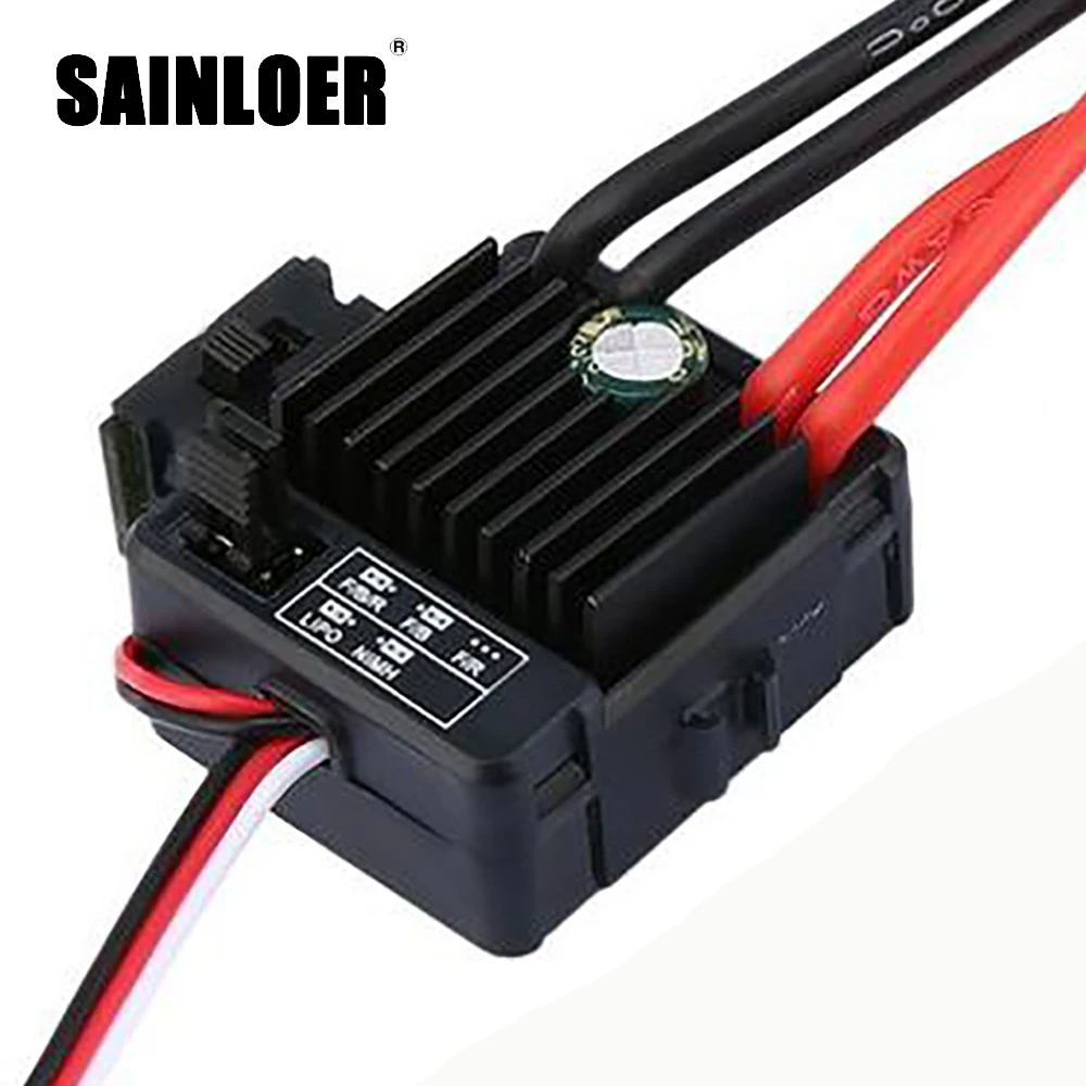 1/2pcs 1060 Brushed ESC 60A 2-3S LiPo Waterproof Electric Speed Controller for RC 1/10 Touring Cars Buggies Trucks Rock Crawlers