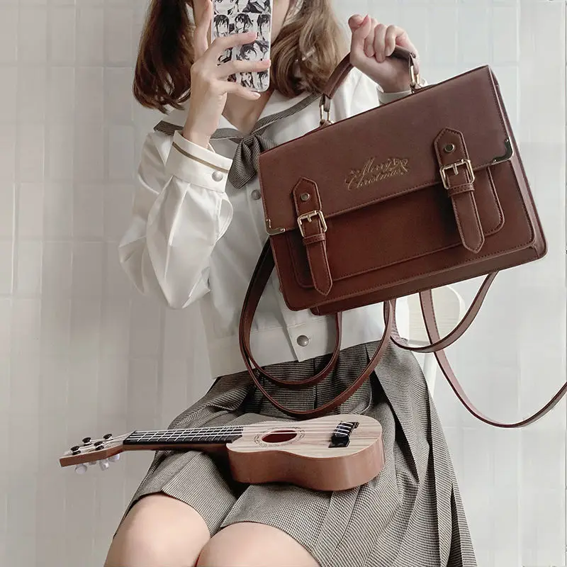 2022 Lolita bag Japanese school Uniforms Cute Ita bag Lolita JK SchoolBag for college Student Women Handbag Anime Shoulder Bag