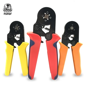 

Adjustable Quadrilateral Professional Crimper Plier Cable End-sleeves Wire VE Terminal Connector Tube Electrician Crimping Tool