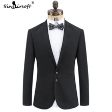 SINAIRSOFT, брендовый осенний и зимний мужской свадебный костюм, приталенный, мужской, на заказ, формальный, деловой, рабочая одежда, костюмы, мужская куртка, новинка