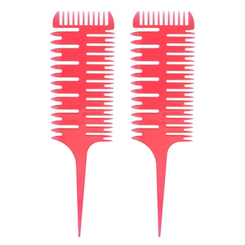 

2 Pack Hair Dyeing Comb - Highlight Sectioning Tint Coloring Dye Styling Tools