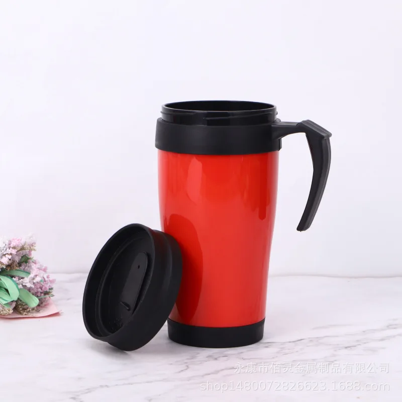 Cup Plastic Cup Advertising Cup 450 Ml Double Layer Plastic Pp Gift Cup Printing Logo