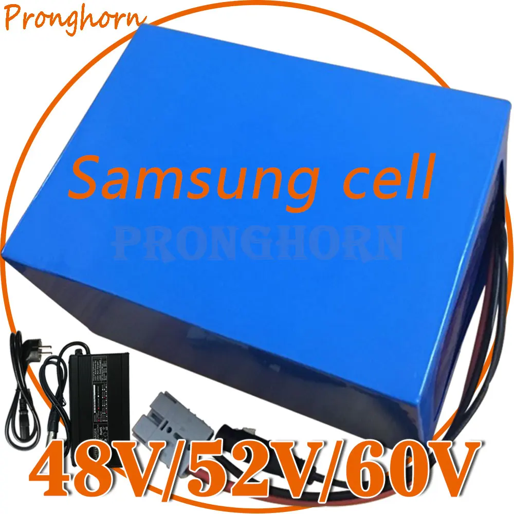 Фара для электровелосипеда в Батарея 48V 52V 60V 30Ah 35Ah 40Ah 45Ah 50Ah 60Ah Электрический BikeLithium