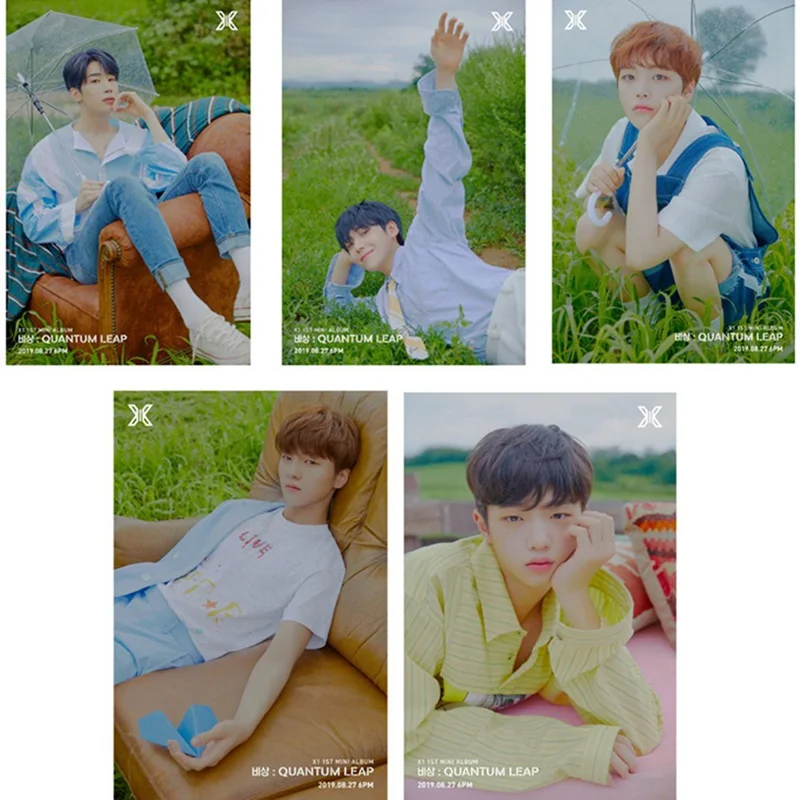 

Newest Produce101 X1 XONE New Album QUANTUM LEAP Crystal Card Sticker 22 Pcs/set Kpop Stationery Decoration Supplies Fan Gifts