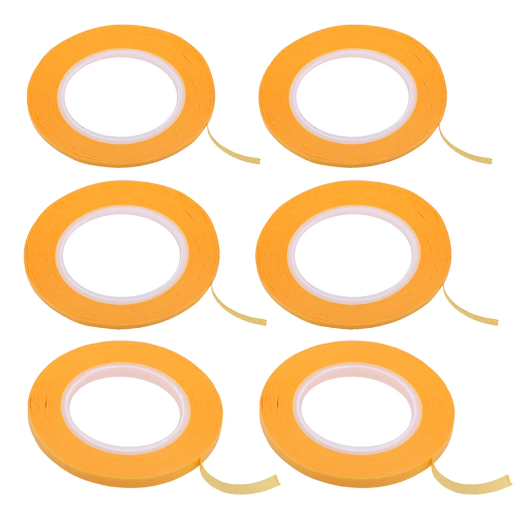6 Piece Painting Masking Tape Diy Model Cover Roll Tapes Craft Tool 26mm Model Building Kits