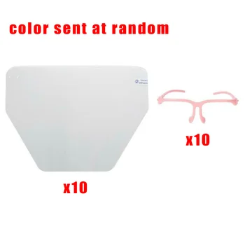 

10x Waterproof Dental Face Shield Antifog Protective Cover Detachable +10x Frame Anti-fog Face Shield