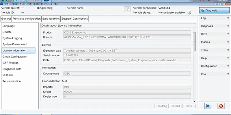 Новейший ODIS Engineering V9.2.2/ODIS V5.1.3+ лицензия на 5054A 6154 WiFi диагностическое программное обеспечение для VGA автомобиля ODIS программное обеспечение ссылка