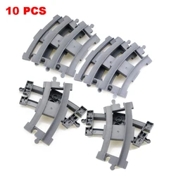 Jumbo Building Blocks Train Set - Interactive Educational Bricks Toy (10pcs Curved track)