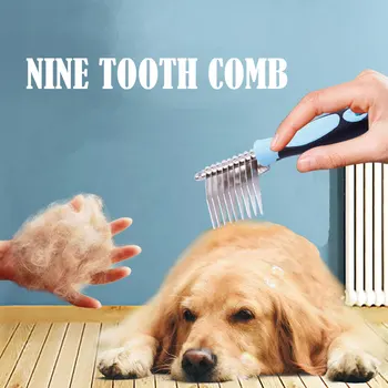 

Pet Dog Groomer Brush Fur Knot Cutter Hair Remover Rake Comb Tool Cleaning Knot