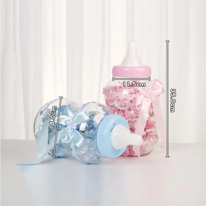 Candy Box Bottle Storage Tank Packaging Plastic European Bow Transparent Candy Box Custom FPing