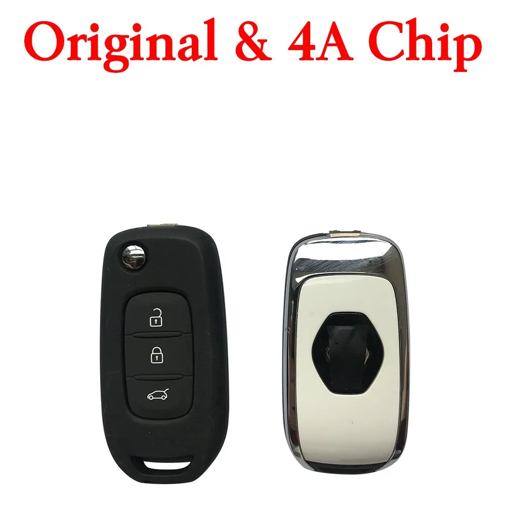 Оригинальный откидной дистанционный ключ с 3 кнопками 434 МГц для Renault Megane 4 символ