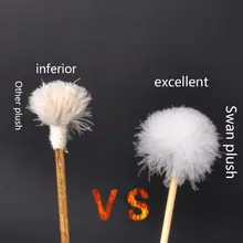 1 шт., гусиное перо, Ушная палочка для удаления воска, Кюретка, для взрослых, с бамбуковой ручкой, инструменты, ложка, очиститель, палочка, забота о здоровье, R3MF