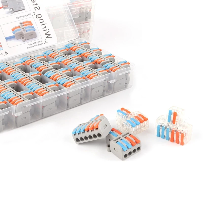 Connettore Per Cavo Splitter Mini Spl In Scatola Connettori Per Cavi Compatti Universali Morsettiera Per Cablaggio Con Giunzione A Innesto Elettrica R